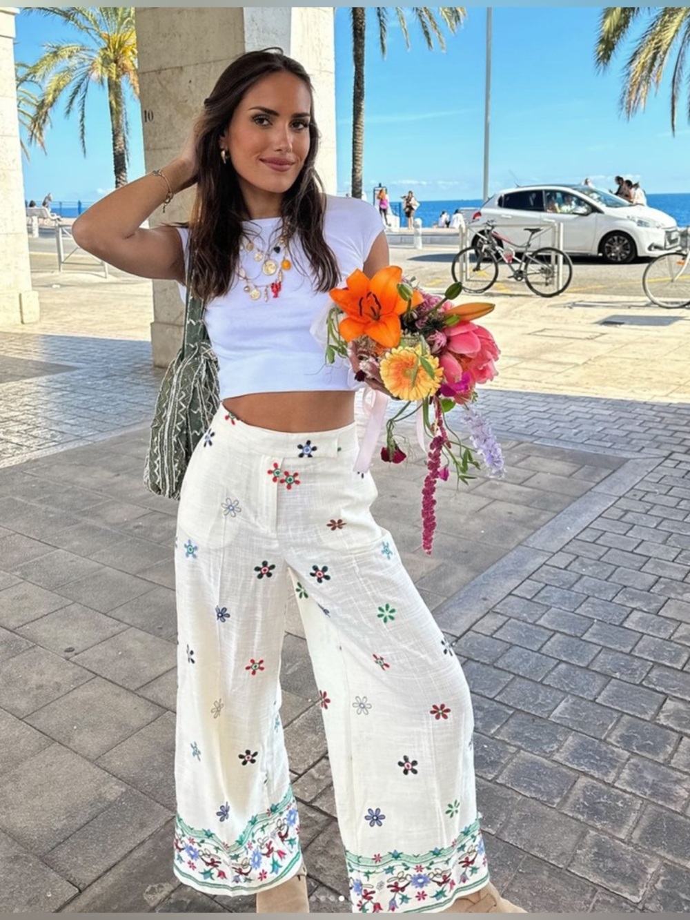 ZARA FLORAL EMBROIDERED CULOTTES
MULTICOLORED - Picture 4 of 9